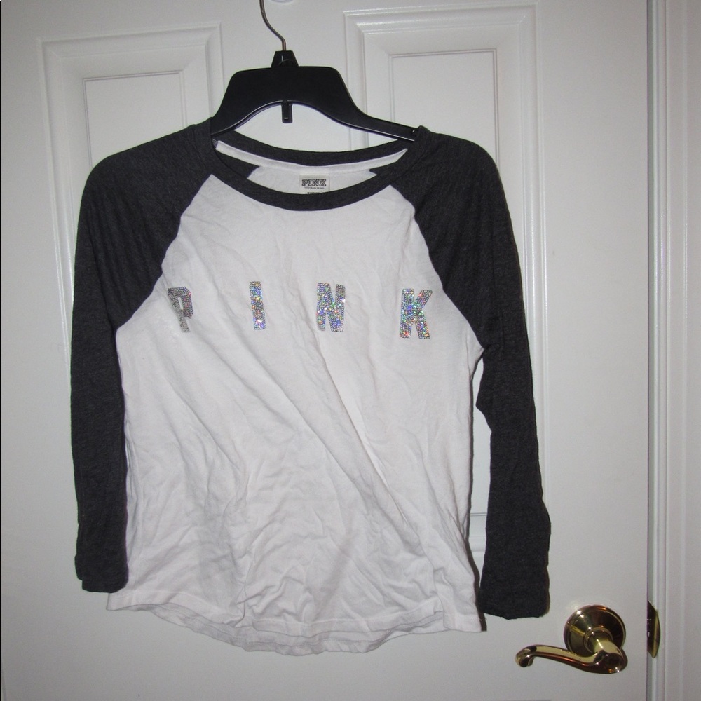 Pink T-shirt black and white colors